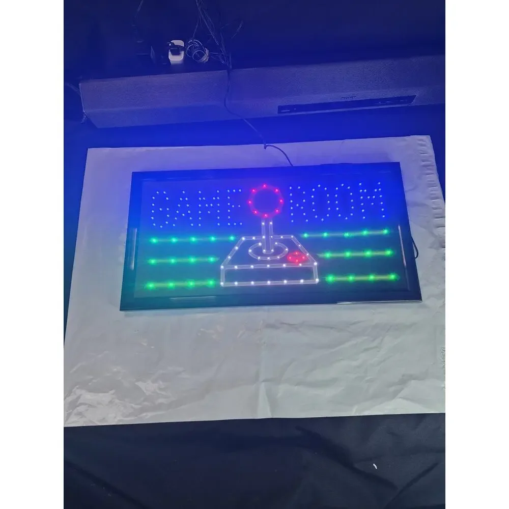 Game Room led lighted sign home new shop decor neon message display club service